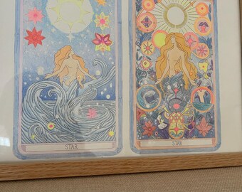 Coloriage Mystique - Tarot étoile