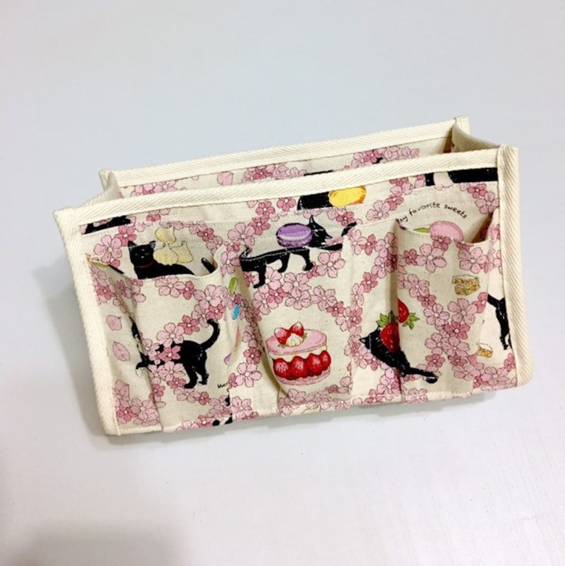 Ivory - Purse Organizer Inner Purse Purse Insert Bag in Bag Sakura Cats and Sweets