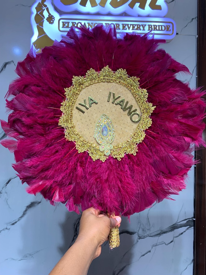 African Traditional Wedding Handfan Asoebi Fan Igbo Wedding Fan ...