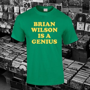 Brian Wilson Is A Genius T-shirt pour garçons de plage sons d'animal de compagnie 100 % coton - T-shirt unisexe T-shirts rétro