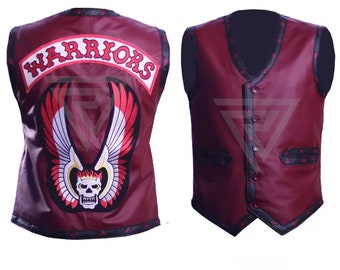 The Warriors Vest Movie Biker Slim Fit Genuine Leather Jacket Best For Halloween