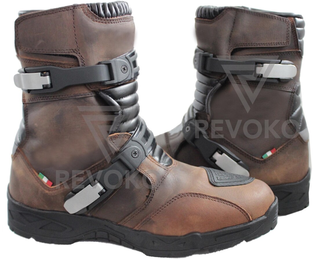 Motorrad Handmade Motorcycle Boots Brand New Inbox Never Worn! Touring LS2 Goby Man boots ? ✅️Mid calf touring ✅️Made from  main image 2