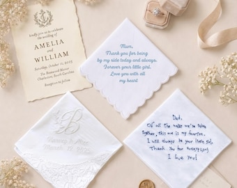 Lenço de renda elegante para casamento, guardanapos bordados para casamento, presente para o pai da noiva, presente para os padrinhos, lenço de bolso, presente para a sogra