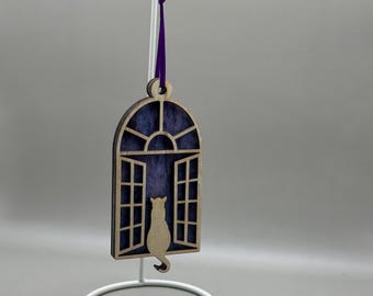 Cat in a window Suncatcher