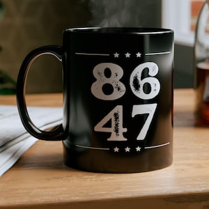 Vintage Style Black Coffee Mug - Political Rebellion Gift