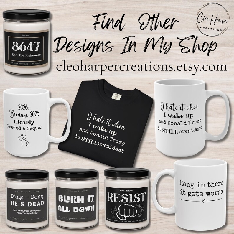 Taza "Mi gato también odia a Trump" / Taza de café "Gato liberal" / Taza de protesta contra Trump imagen 9
