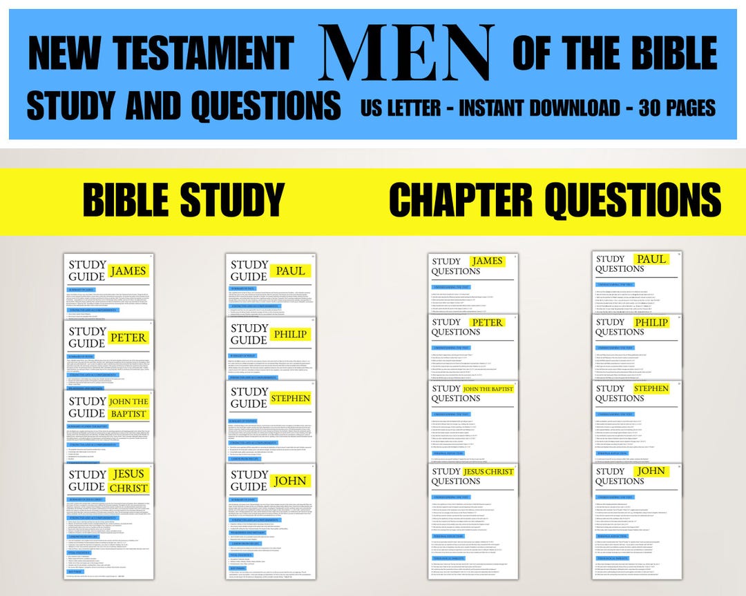 Men of the Bible Study PDF - New Testament Questions for Groups ...