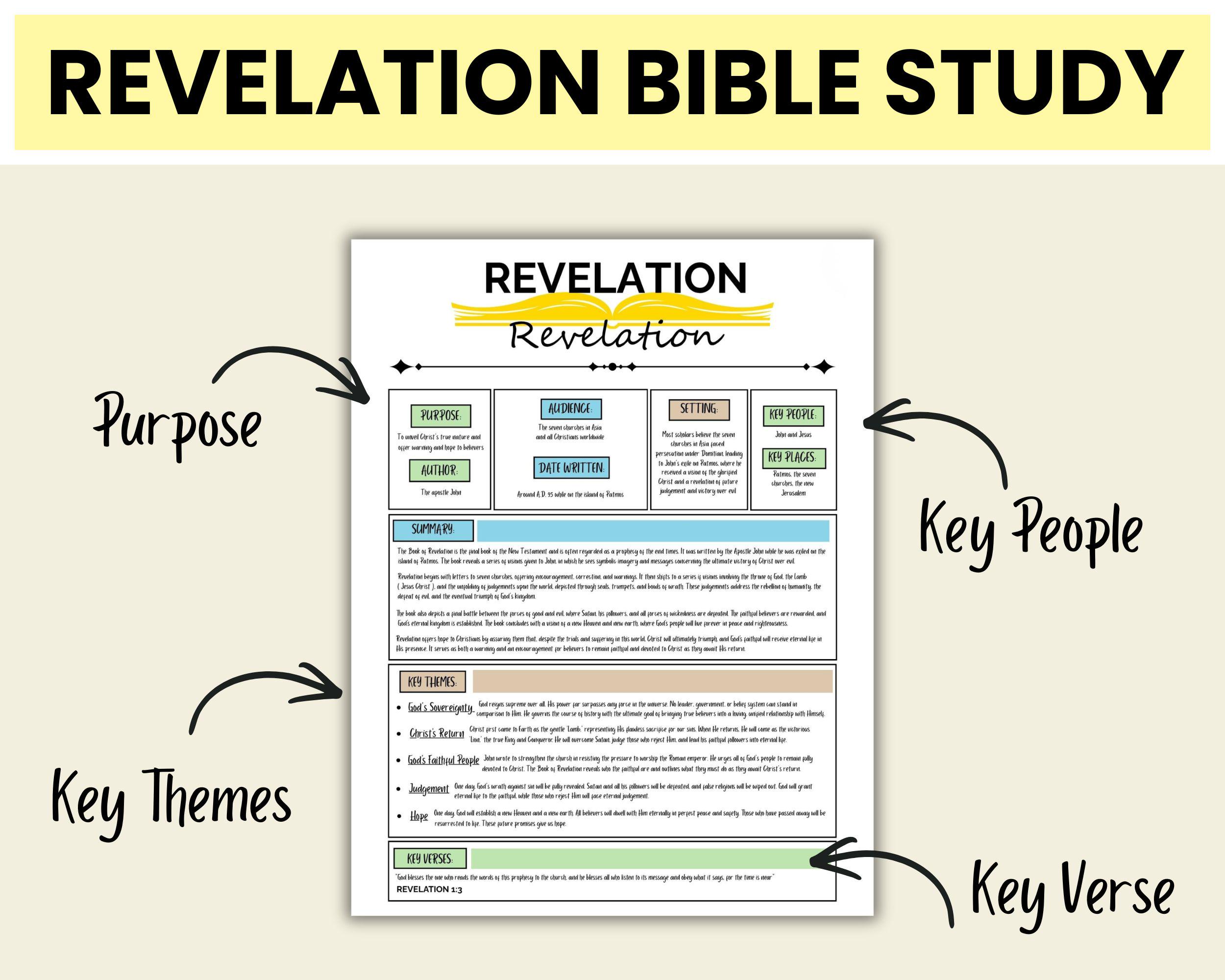 Revelation Mini Bible Study for New or Returning Believers - Printable ...