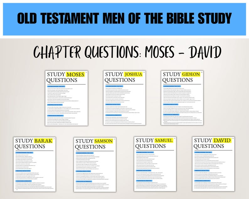 Men of the Bible Study PDF - Old and New Testament Questions ...