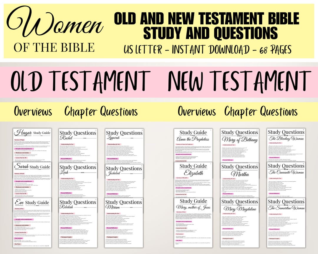 Women of the Bible Study PDF Old and New Testament Bible Study ...