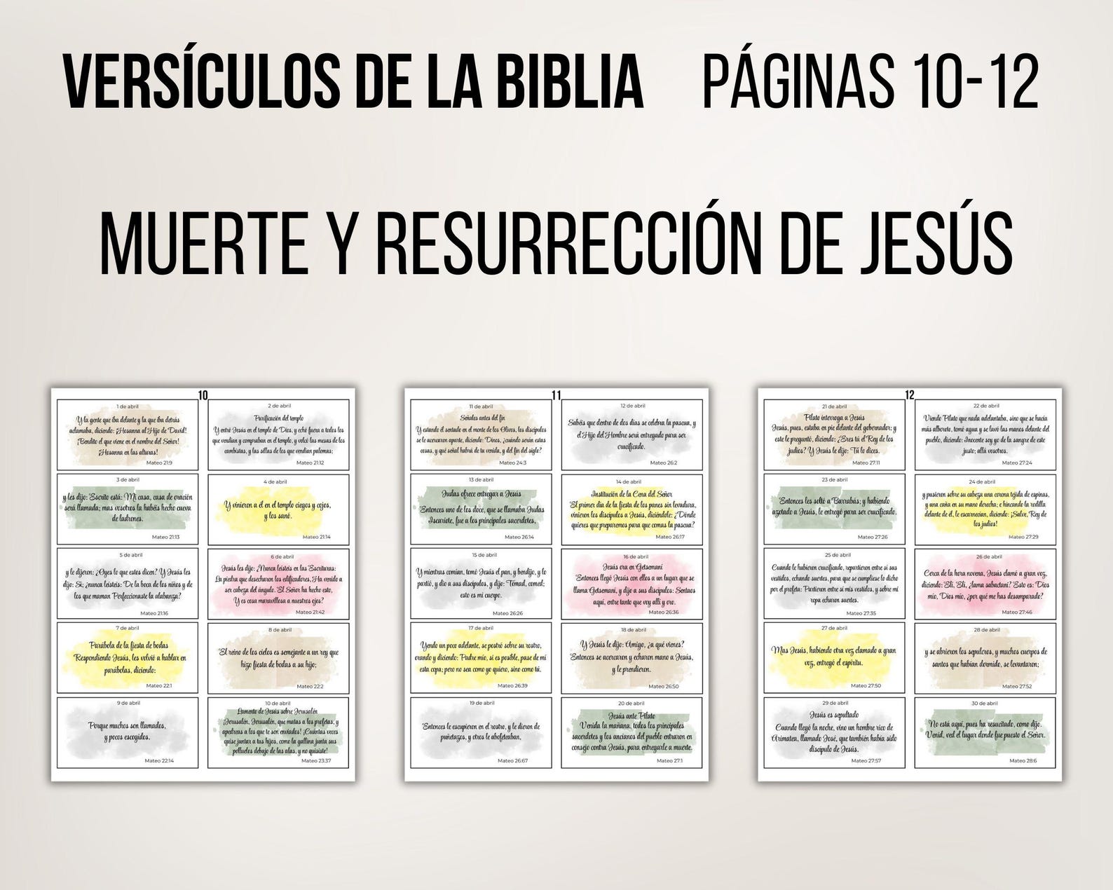 365 Bible Verses in Spanish, Reina-valera 1960 - Love, Joy, Faith, Hope ...