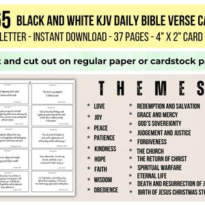 365 KJV Bible Verses Black &amp; White - Love, Joy, Peace, Faith, Hope ...