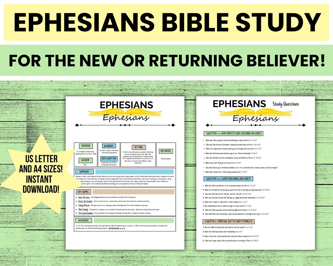 Ephesians Bible Study for Women - Beginner Friendly Scripture Study ...