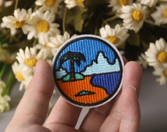 écusson de plage comique, écusson mignon, écusson à repasser, écusson à coller, écusson brodé, écusson amusant, écusson esthétique, écusson magnifique