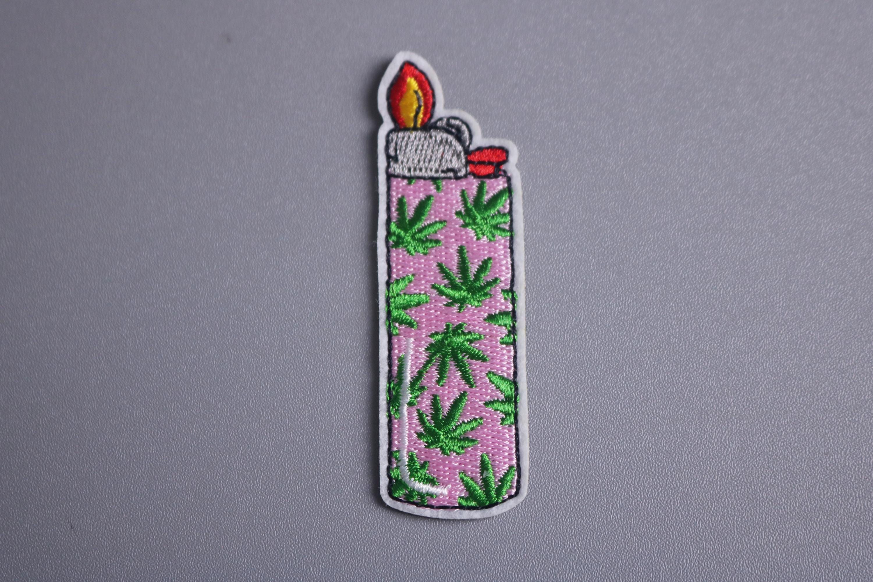 Marijuana Cannabis Weed ''Make it Legal'' - Toppe termoadesive Patch Toppa ricamate, misura: 7 x 7 cm