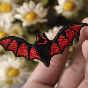 bat patch, for Halloween patch, stick on, iron on patch, stick on patch, embroidered patch, funny patch, aesthetic patch, gorgeous patch