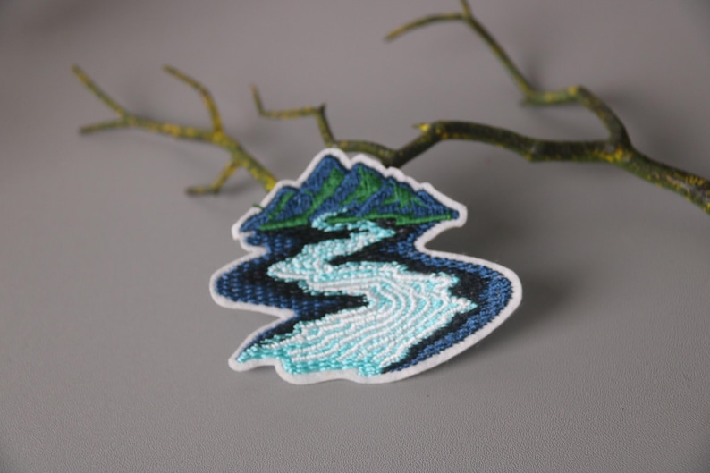 River Patch, Outdoor, Wild, Adventure, Iron on Patch, Stick on Patch ...