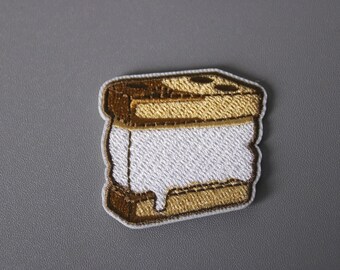 cake patch, biscuit patch, iron on patch, embroidered patch, funny patch, aesthetic patch, gorgeous patch, applique
