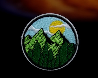 patch selvagem, patch de montanha, patch ao ar livre, aventura, patch de ferro, patch de colagem, patch bordado, patch engraçado, patch estético