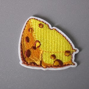 delicious cheese patch, food patch, iron on patch, embroidered patch, funny patch, aesthetic patch, gorgeous patch, applique