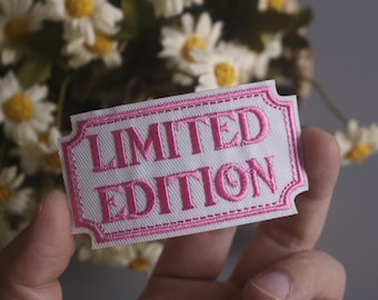 limited editon patch, phrase patch, iron on patch, embroidered patch, funny patch, aesthetic patch, gorgeous patch, applique
