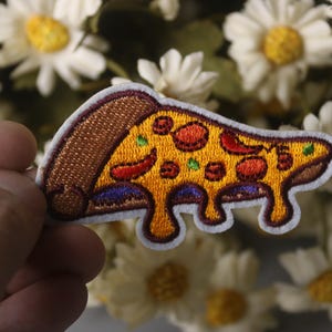 läcker pizzalapp, matlapp, stryklapp, självhäftande lapp, broderad lapp, rolig lapp, estetisk lapp, vacker lapp