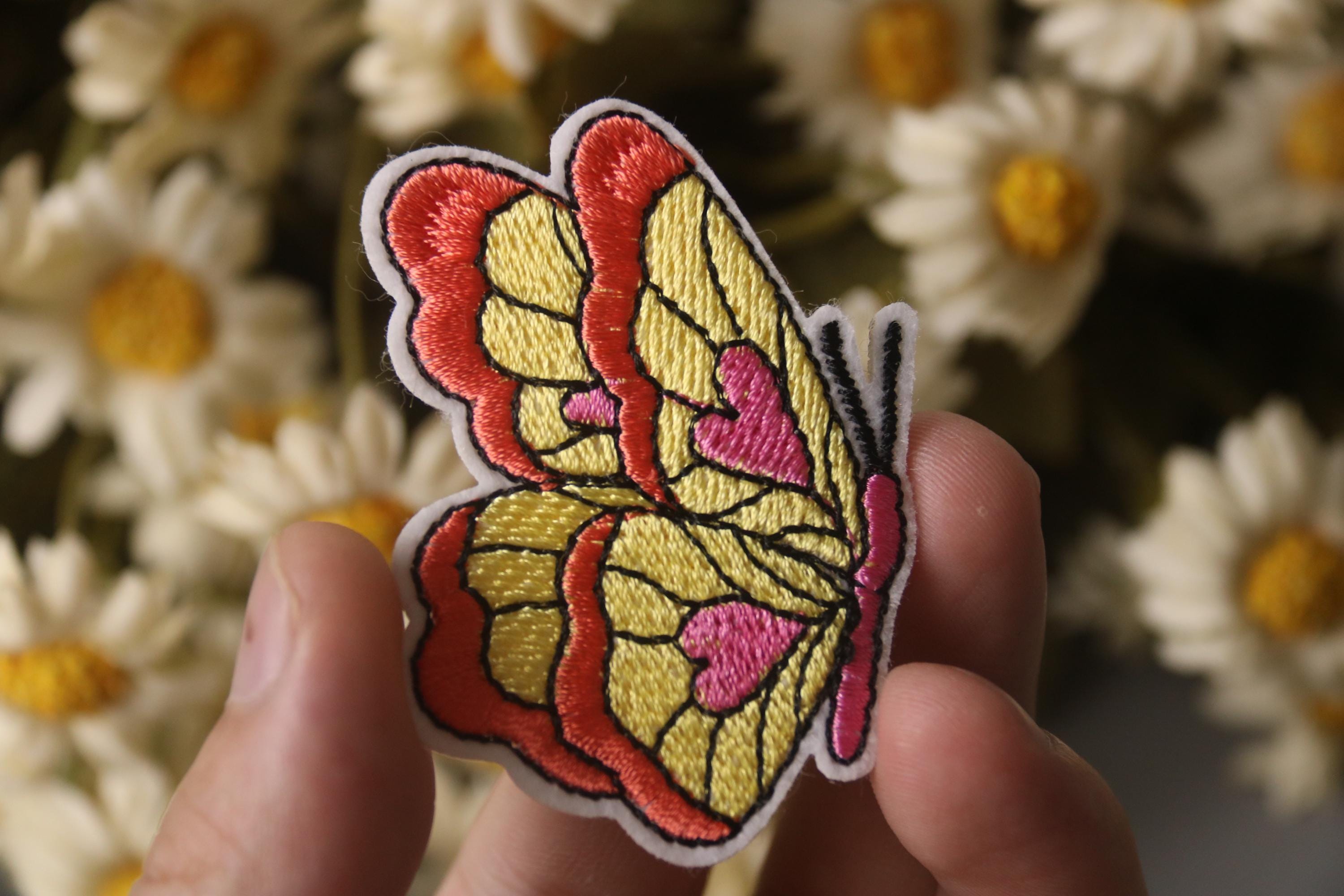 Monarch Butterfly Embrodered ron on Patch AD1 | Etsy