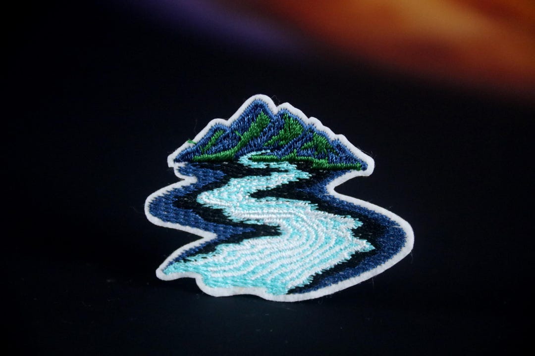 River Patch, Outdoor, Wild, Adventure, Iron on Patch, Stick on Patch ...