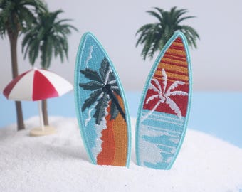 surfboard patch, surfing patch, beach patch, iron on patch, embroidered patch, funny patch, aesthetic patch, gorgeous patch, applique
