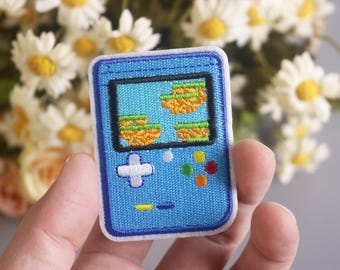 gamepad patch, game patch, retro game, iron on patch, embroidered patch, funny patch, aesthetic patch, gorgeous patch, applique