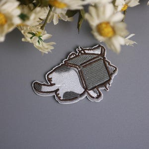 sleeping cat patch, self-adhesive patch, comic patch, kitty patch, iron on patch, embroidered patch, funny patch, aesthetic patch