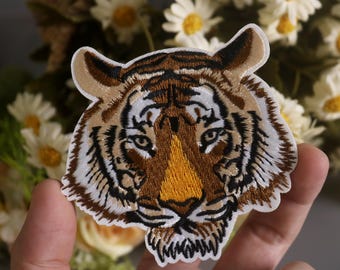 gorgeous tiger patch, iron on patch, embroidered patch, funny patch, aesthetic patch, gorgeous patch, applique