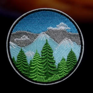 wild badge patch, forest patch, outdoor, iron on patch, stick on patch, embroidered patch, funny patch, aesthetic patch, gorgeous patch