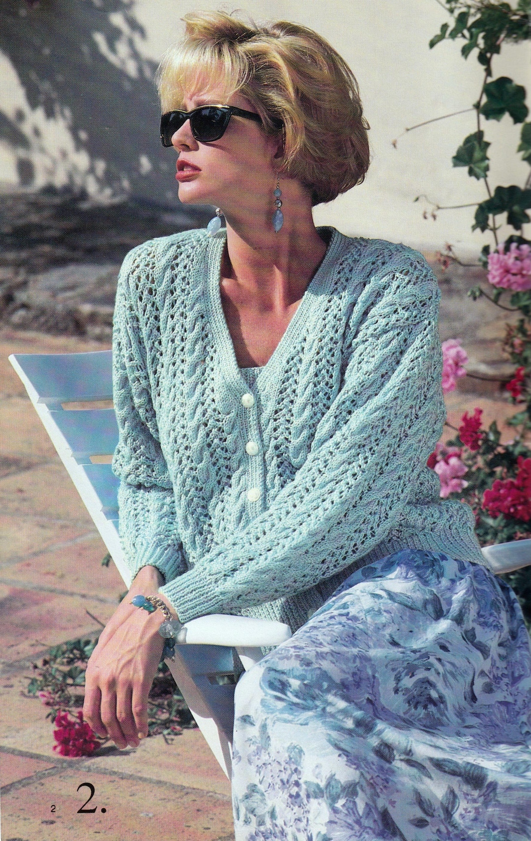 Matching Camisole and Cardigan Pattern - Vintage 1980s - PDF Download ...