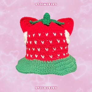 Strawbabie Kitty Crochet Hat
