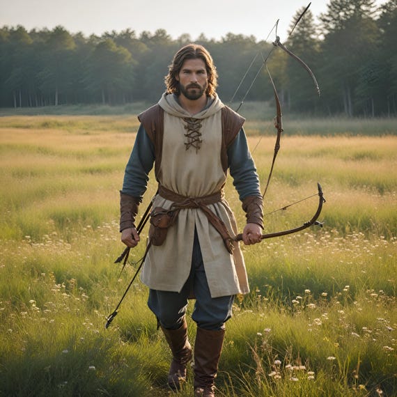 Medieval Exquisite Archer Costume Men s Historical Bow Hunter Outfit Renaissance Fair Woodsman Costume Unique Forest Cosplay Ensemble Etsy