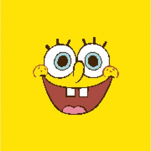 Sponge Bob Face Crochet Graphgan graph