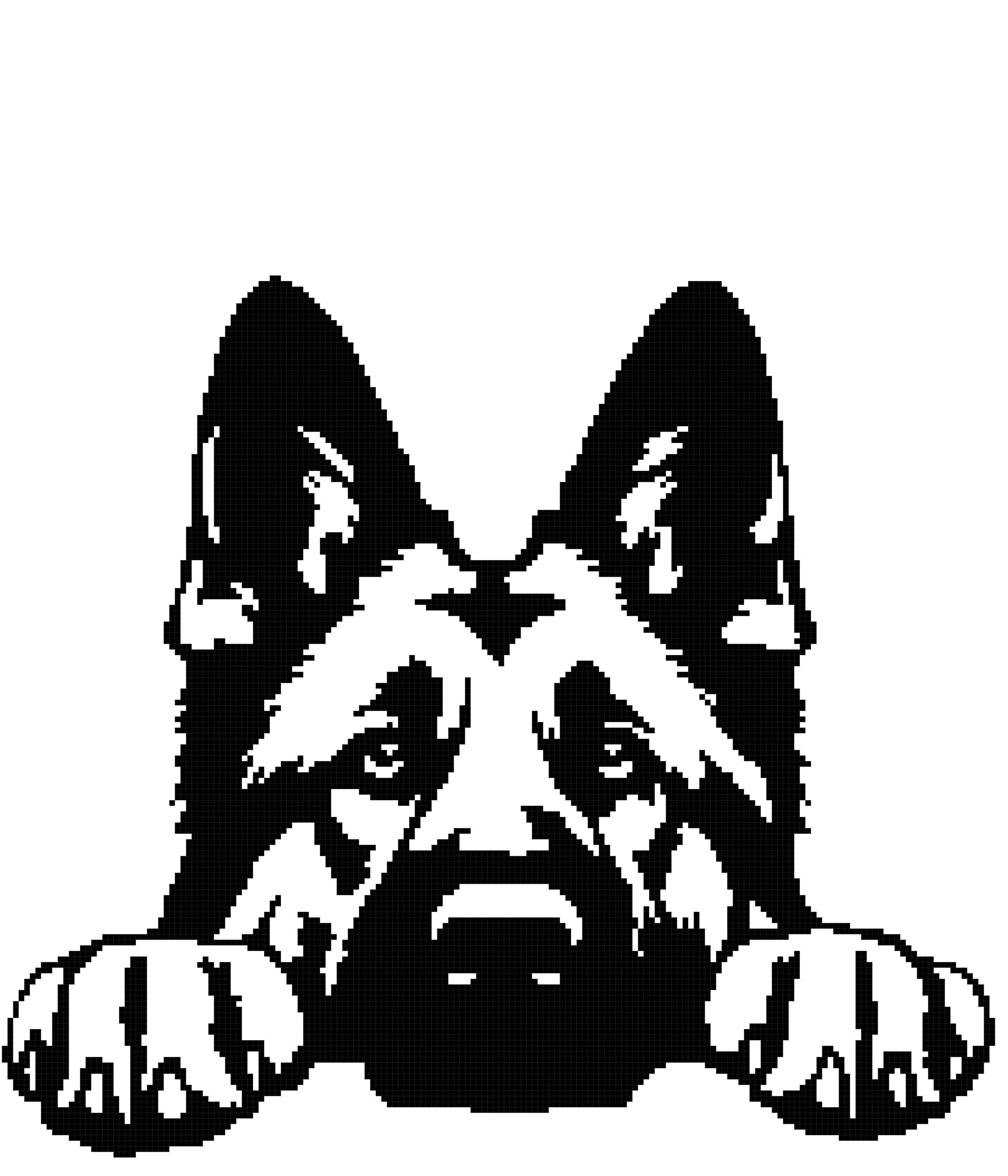 38 German Shepherd Crochet Patterns for Amigurumi, Decor, and Dog Lover Gifts 13 German Shepherd Crochet Graphghan Graph