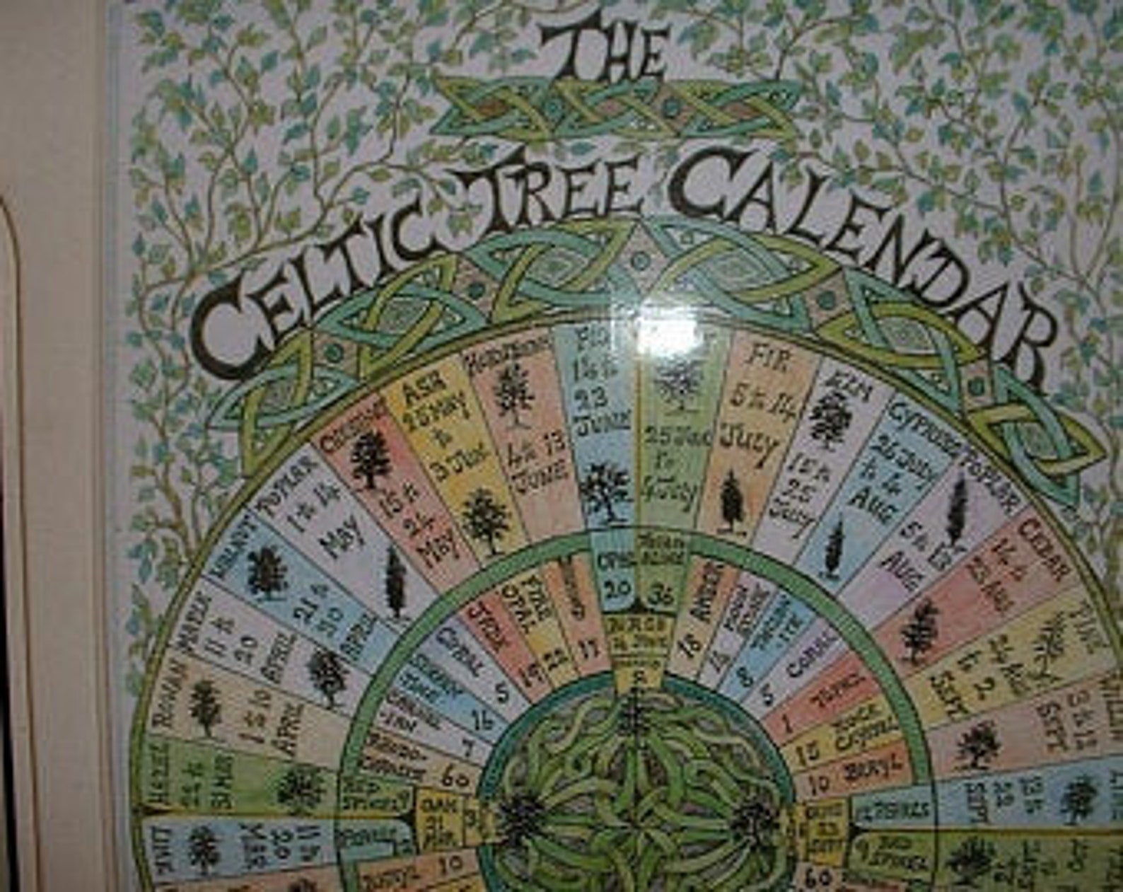 Celtic Tree Calendar A4 Etsy