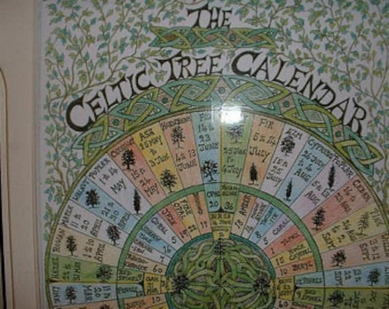 Celtic Tree Calendar A3 Etsy