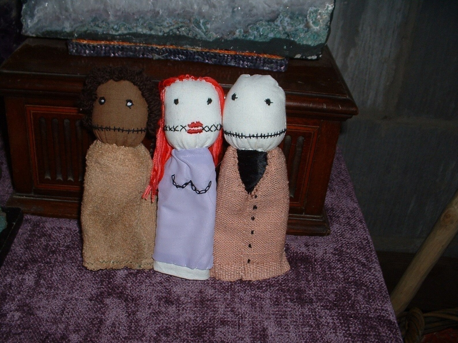 Trio of Salad Fingers finger puppets Etsy