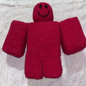 Handmade Roblox-Inspired Plush Toy | Soft Roblox-Inspired Amigurumi Collectible | Customizable Gamer Gift