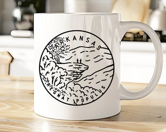 Arkansas Mug | AR Coffee Cup | AR State Tea Cup | State Motto Gift | View all our 50 State Mugs