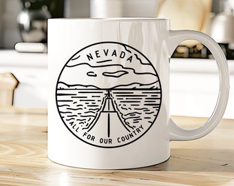 Nevada Tasse | älv Kaffeetasse | älv Zustand Teetasse | Zustand Geschenk | Sehen Sie sich alle unsere 50 Zustandsbecher an