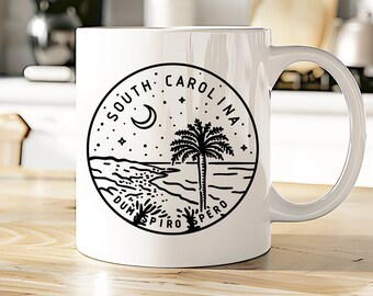 South Carolina Mug | SC Coffee Cup | SC State Tea Cup | State Motto Gift | View all our 50 State Mugs