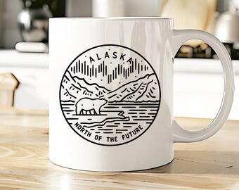 Alaska Mug | AK Coffee Cup | AK State Tea Cup | State Motto Gift | View all our 50 State Mugs