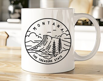 Montana Mug | MT Coffee Cup | MT State Tea Cup | State Motto Gift | View all our 50 State Mugs