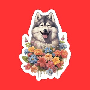 Alaskan Malamute Dog Sticker
