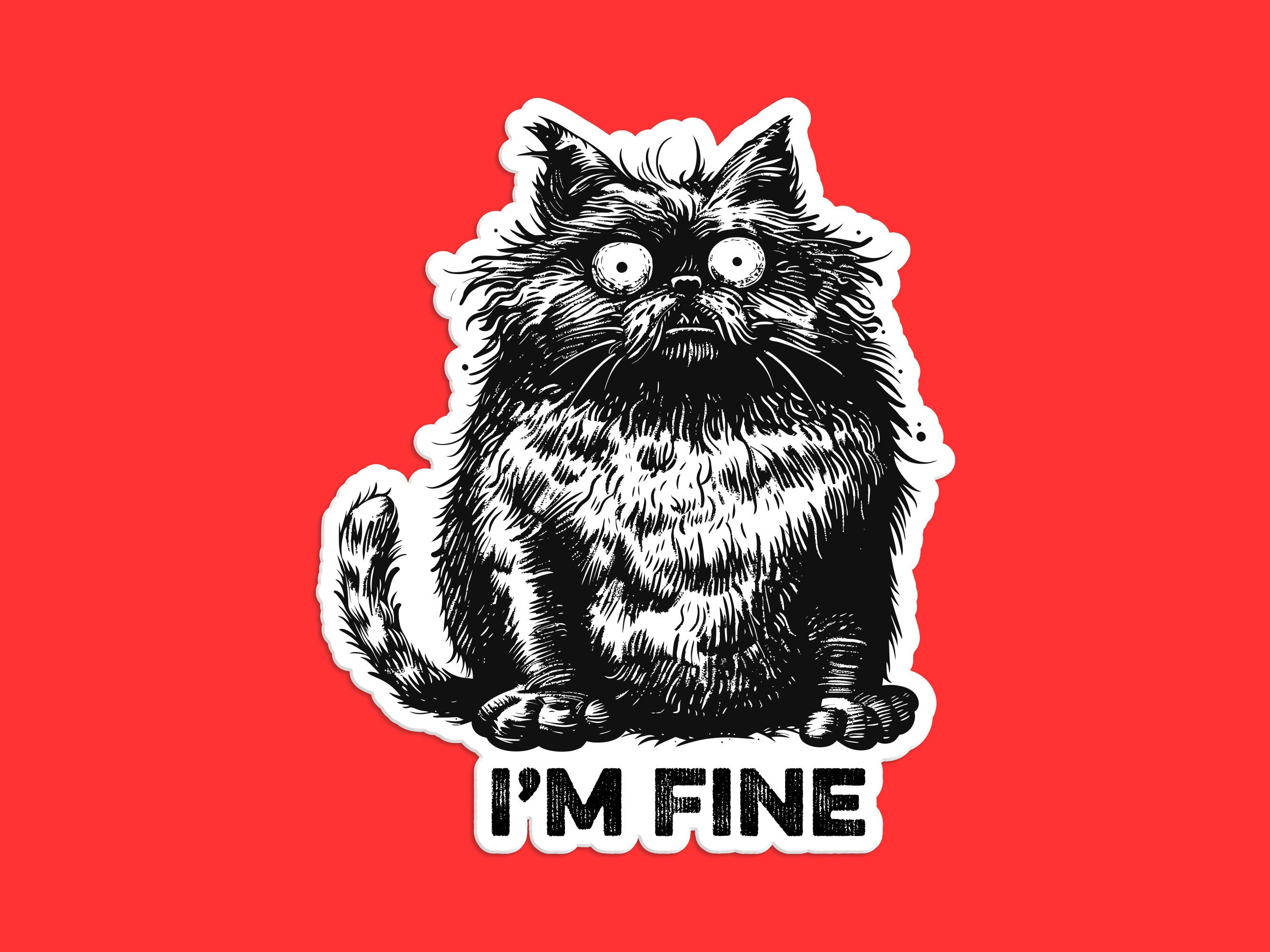 Simons Cat Feed Me Car Decal - Divertente Adesivo Italia - Foto 8