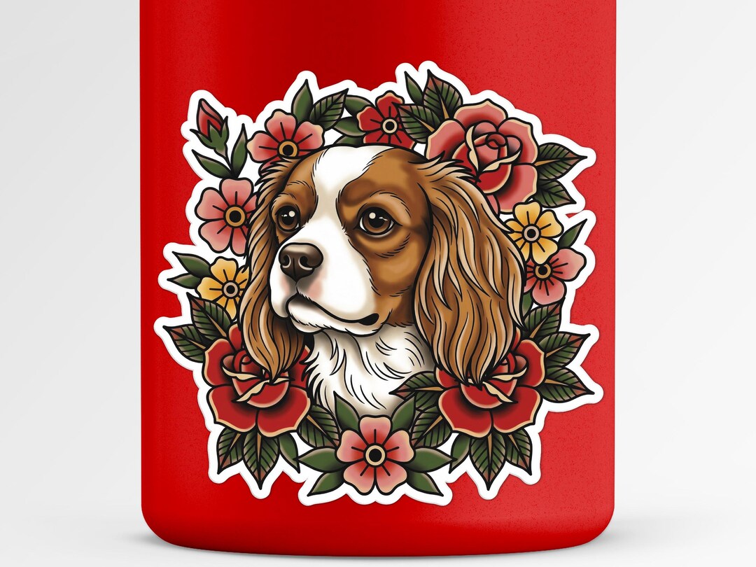Cavalier King Charles Spaniel Dog Sticker - Etsy